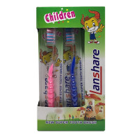 Lanshare Children Tooth Brush (Blue,Pink)
