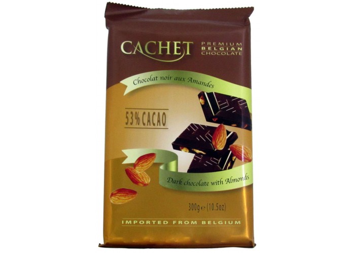 CACHET Dark Chocolate with Almonds