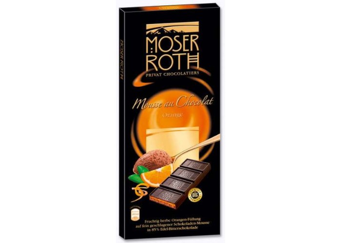 Moser Roth Mousse au Chocolate 4 feine Tafeln 150g Orange