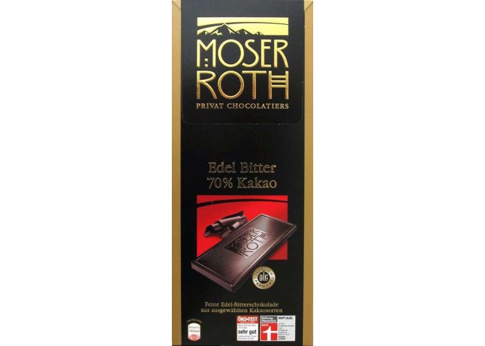 Motner Roth 125g 5 feine Tafeln Edel Bitter 70%