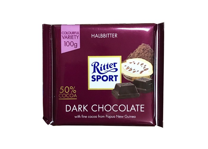 Ritter Sport Dark Chocolate Halbbitter 50%